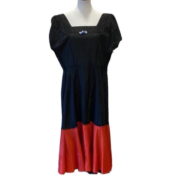 Vintage Dress Large Cocktail Dress 50s Pinup Classic Retro Dress Formal Party - Picture 11 of 14